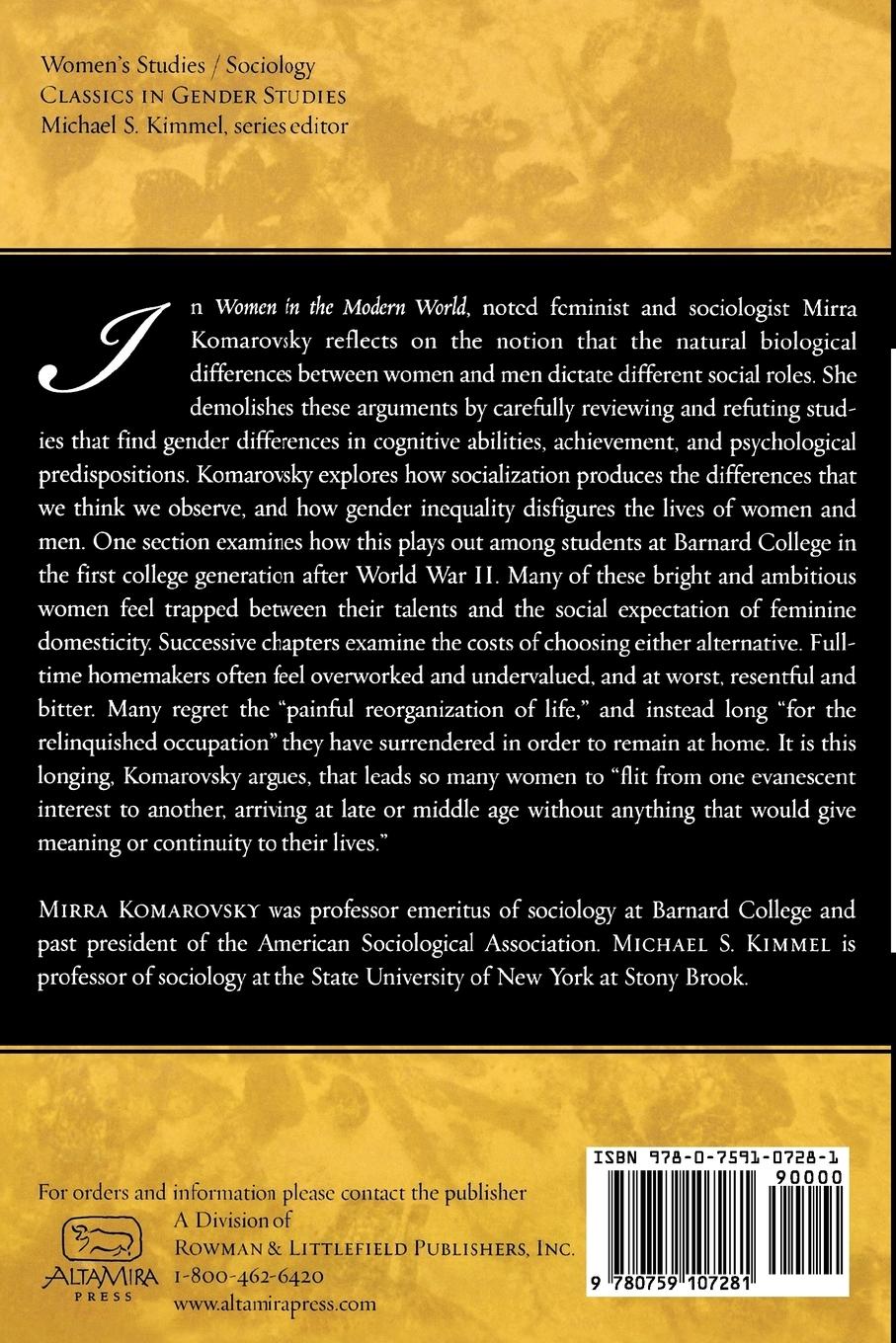 Rückseitencover Women in the Modern World