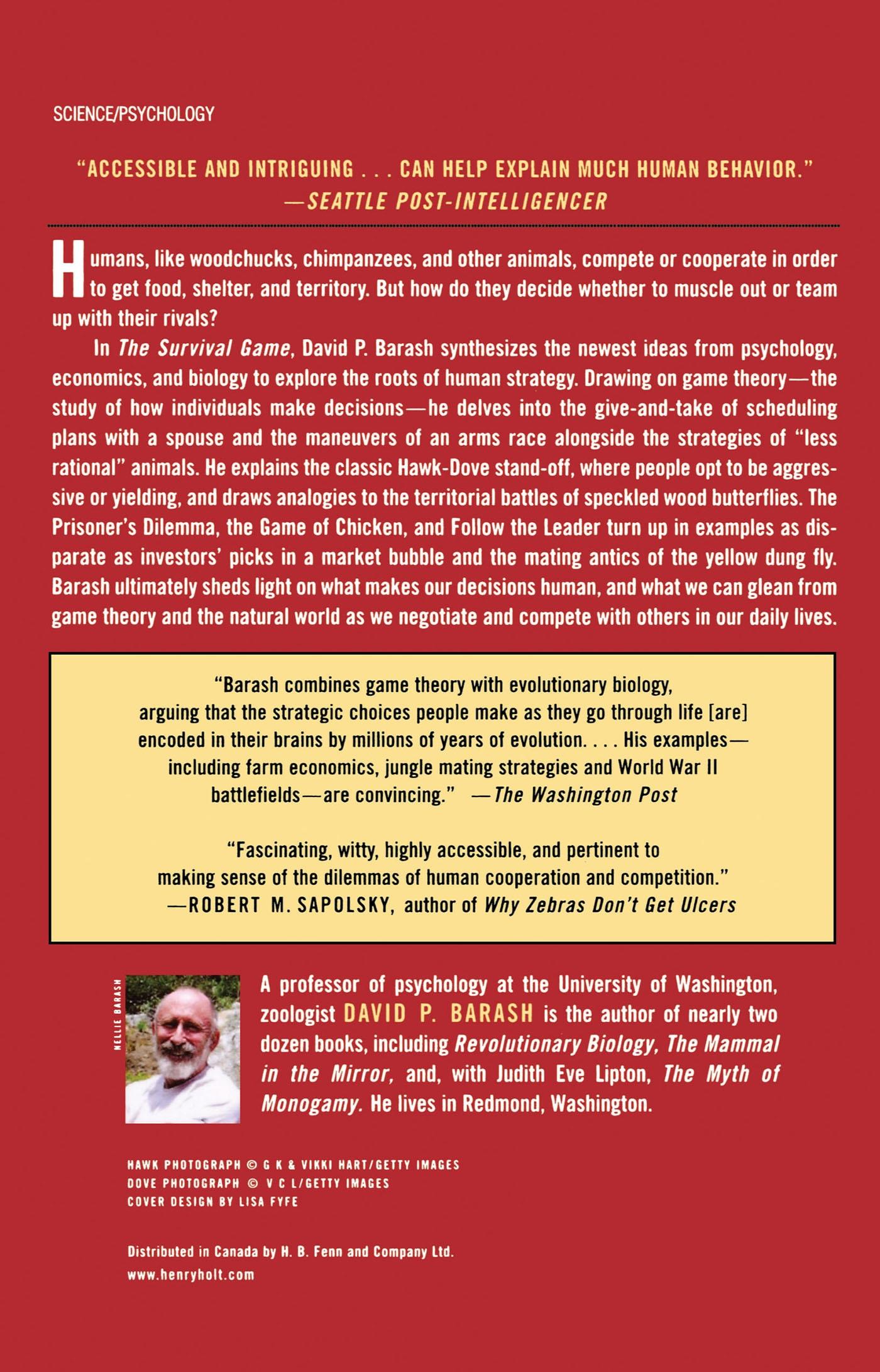 Rückseitencover The Survival Game