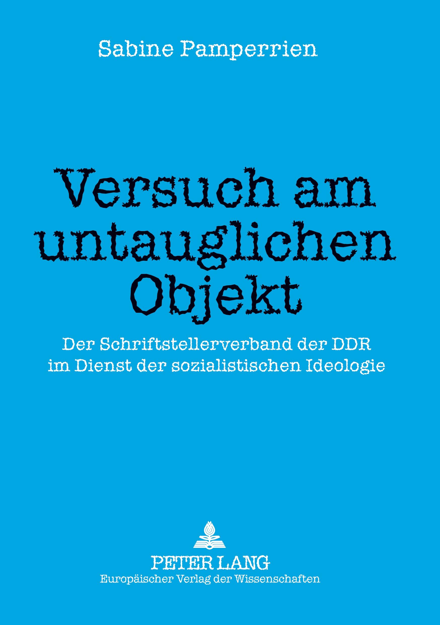 Vorderes Coverbild Versuch am untauglichen Objekt