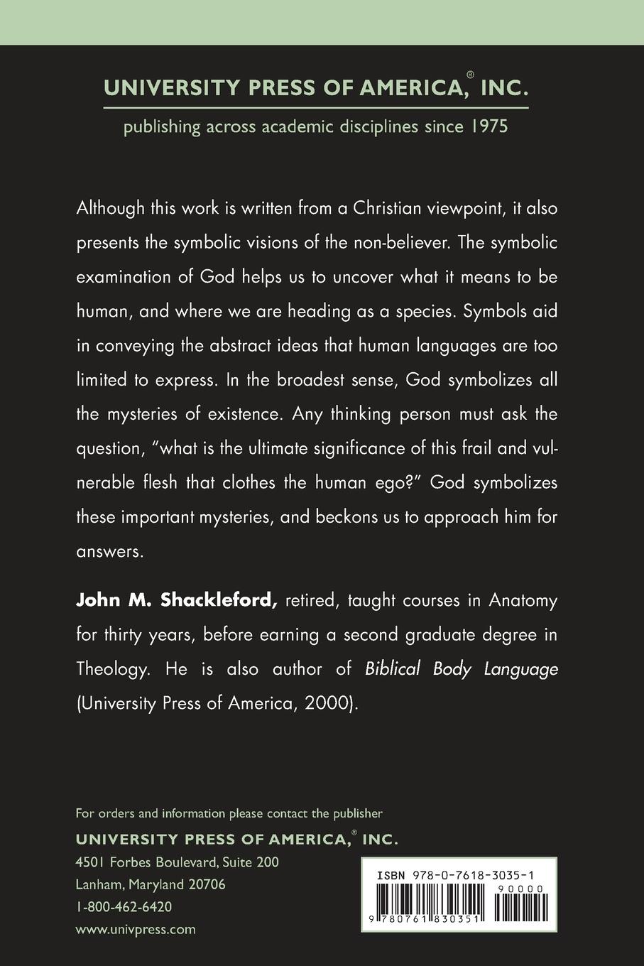 Rückseitencover God as Symbol