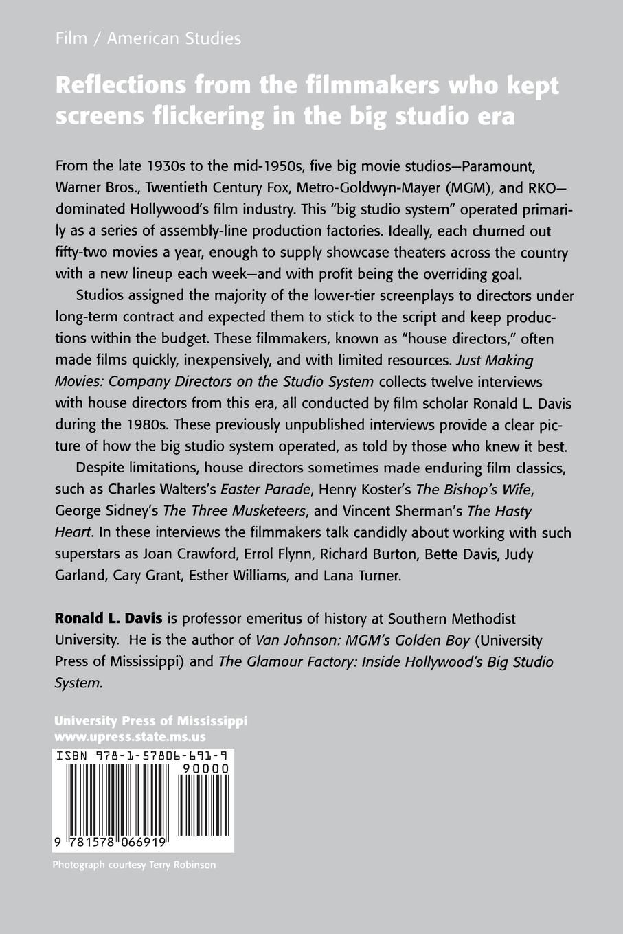 Rückseitencover Just Making Movies