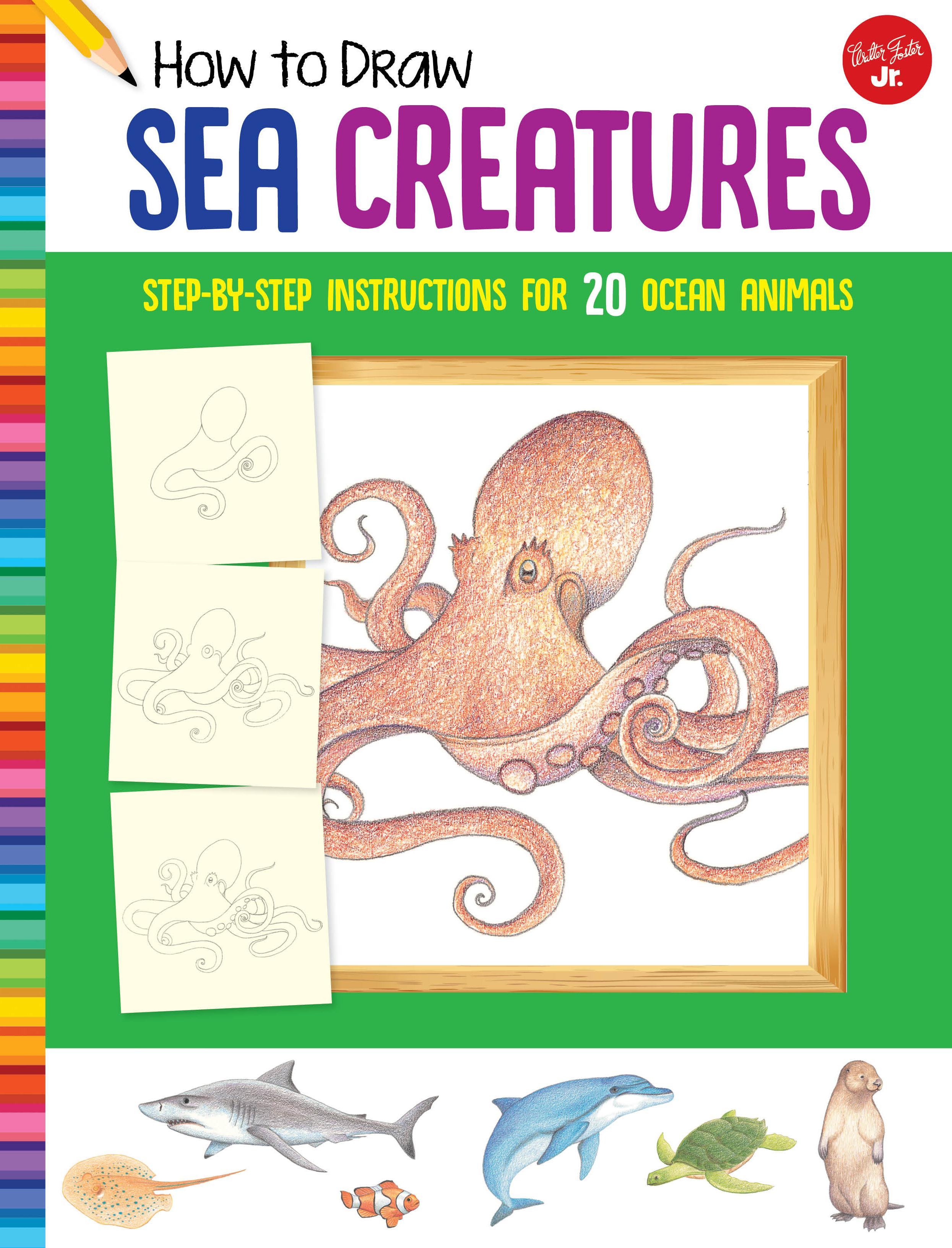 Vorderes Coverbild How to Draw Sea Creatures