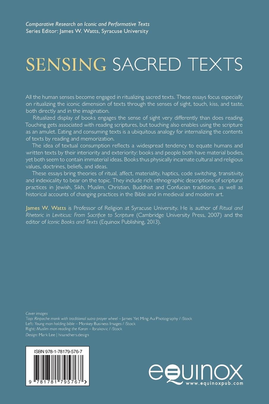 Rückseitencover Sensing Sacred Texts