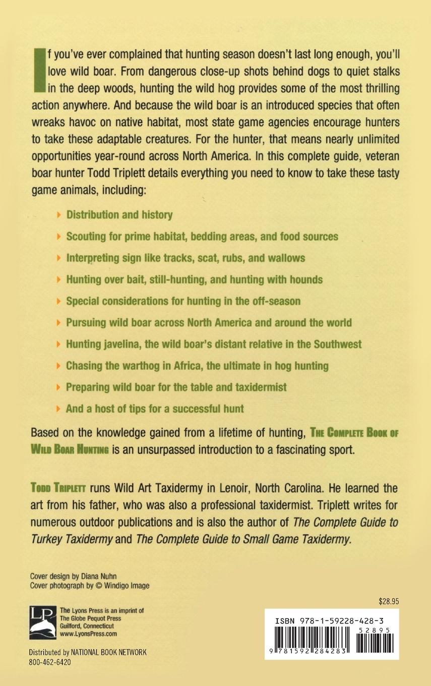 Rückseitencover Complete Book of Wild Boar Hunting