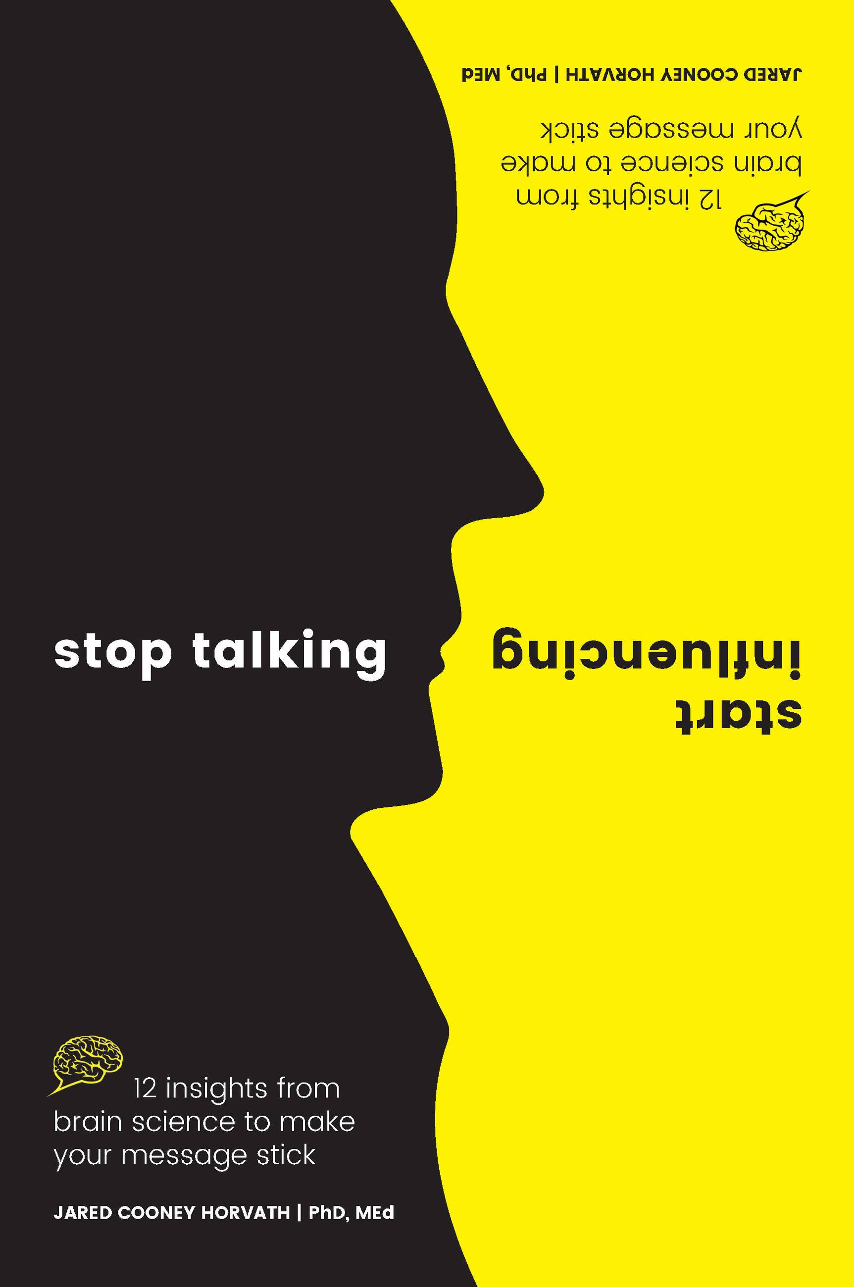 Vorderes Coverbild Stop Talking, Start Influencing