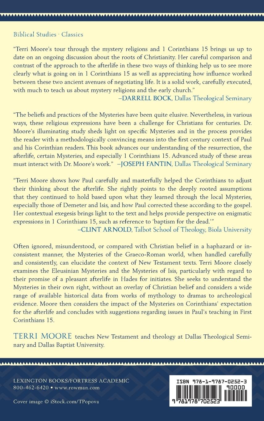 Rückseitencover Mysteries, Resurrection, and 1 Corinthians 15