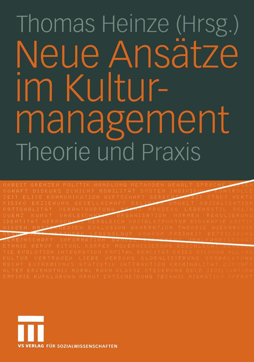 Vorderes Coverbild Neue Ansätze im Kulturmanagement