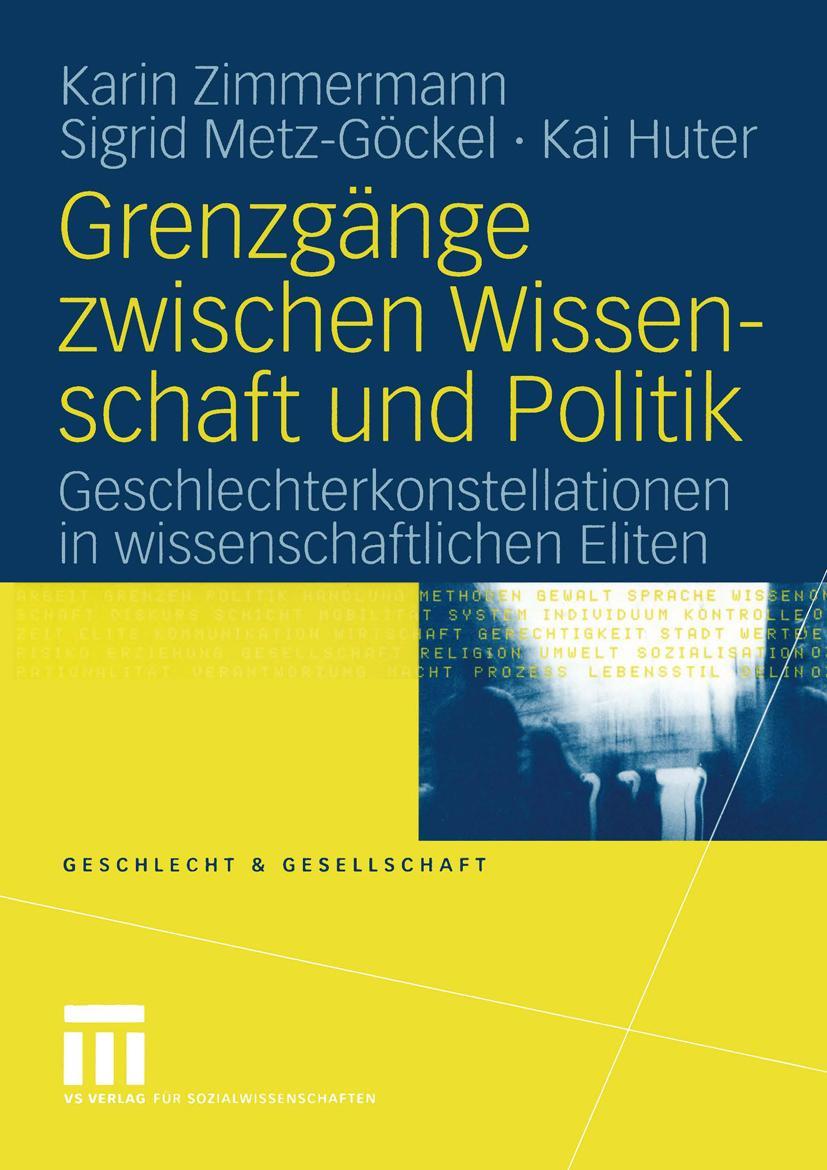 Vorderes Coverbild Grenzgänge zwischen Wissenschaft und Politik