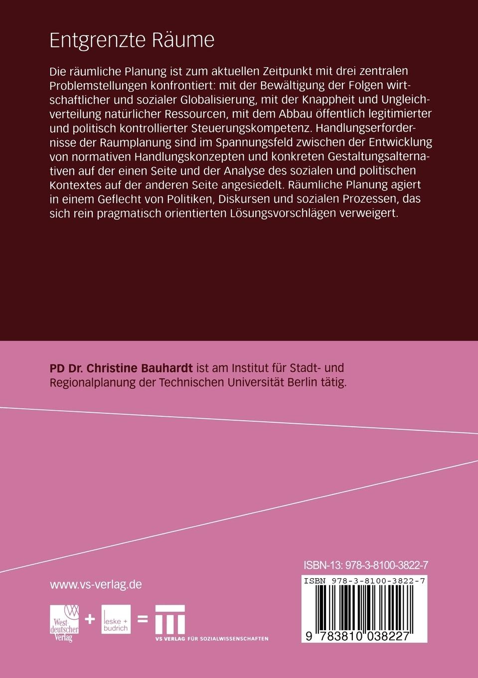 Rückseitencover Entgrenzte Räume
