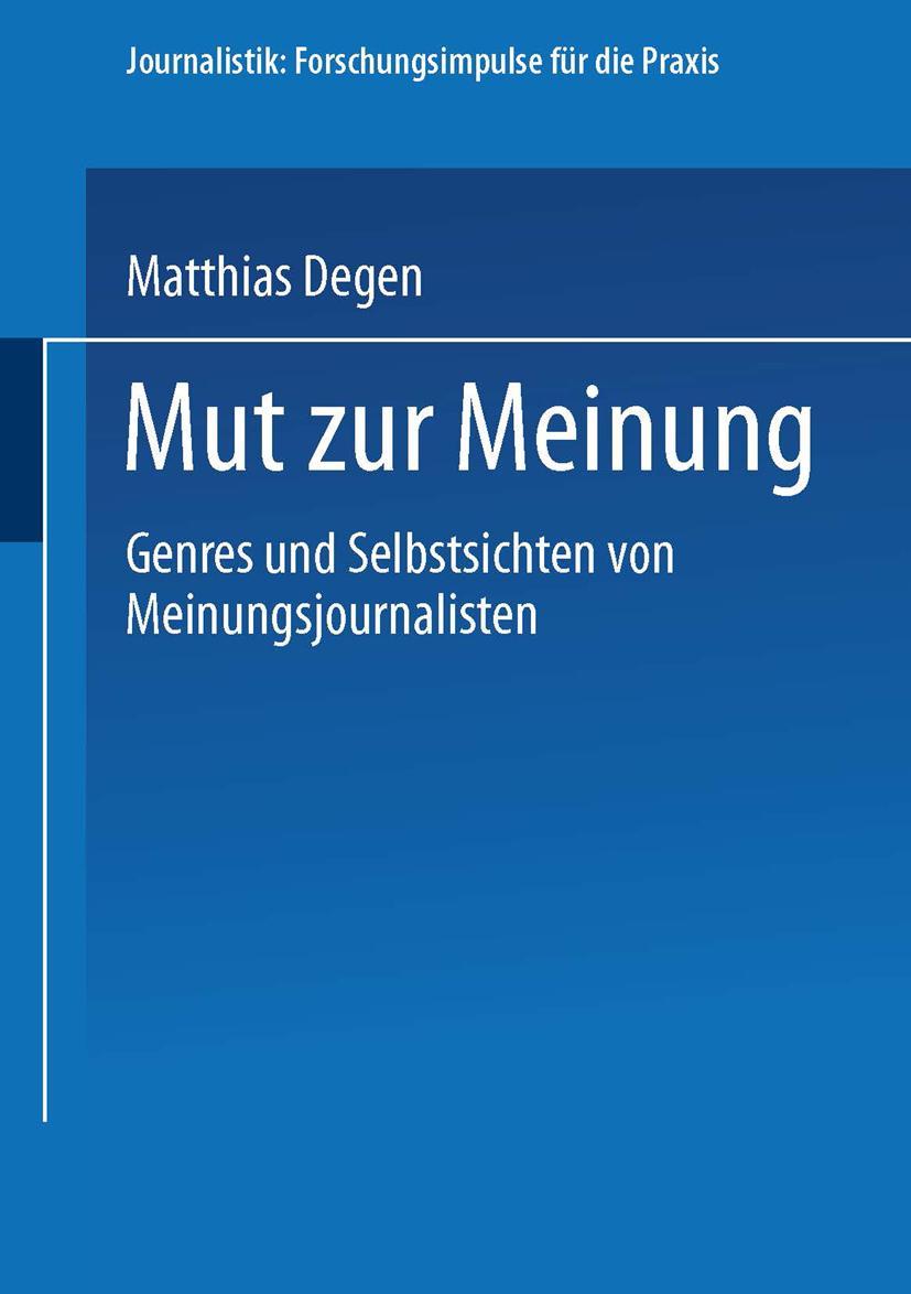 Vorderes Coverbild Mut zur Meinung