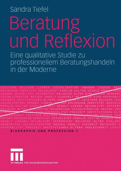 Vorderes Coverbild Beratung und Reflexion
