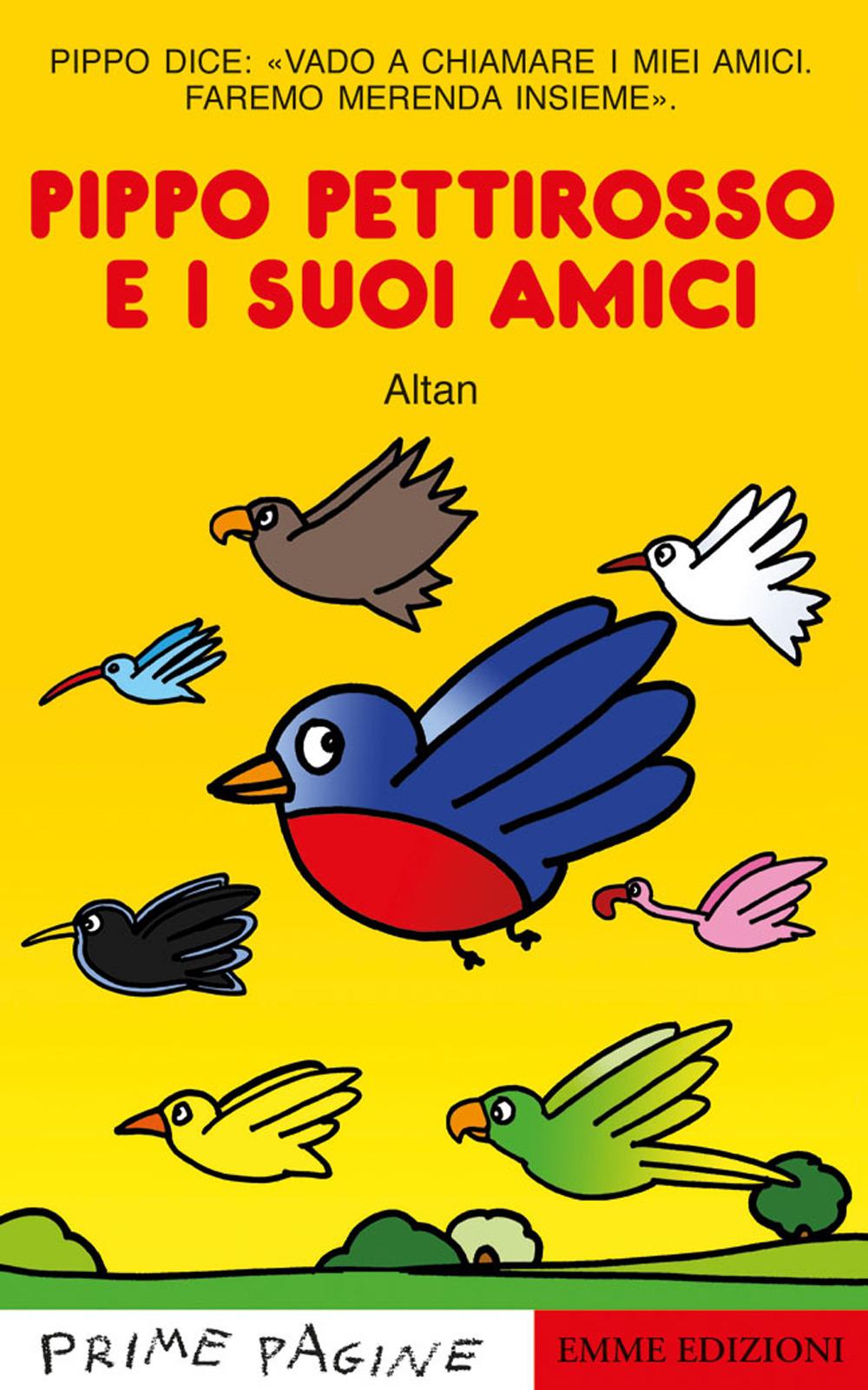 Vorderes Coverbild Pippo pettirosso e i suoi amici. Stampatello maiuscolo