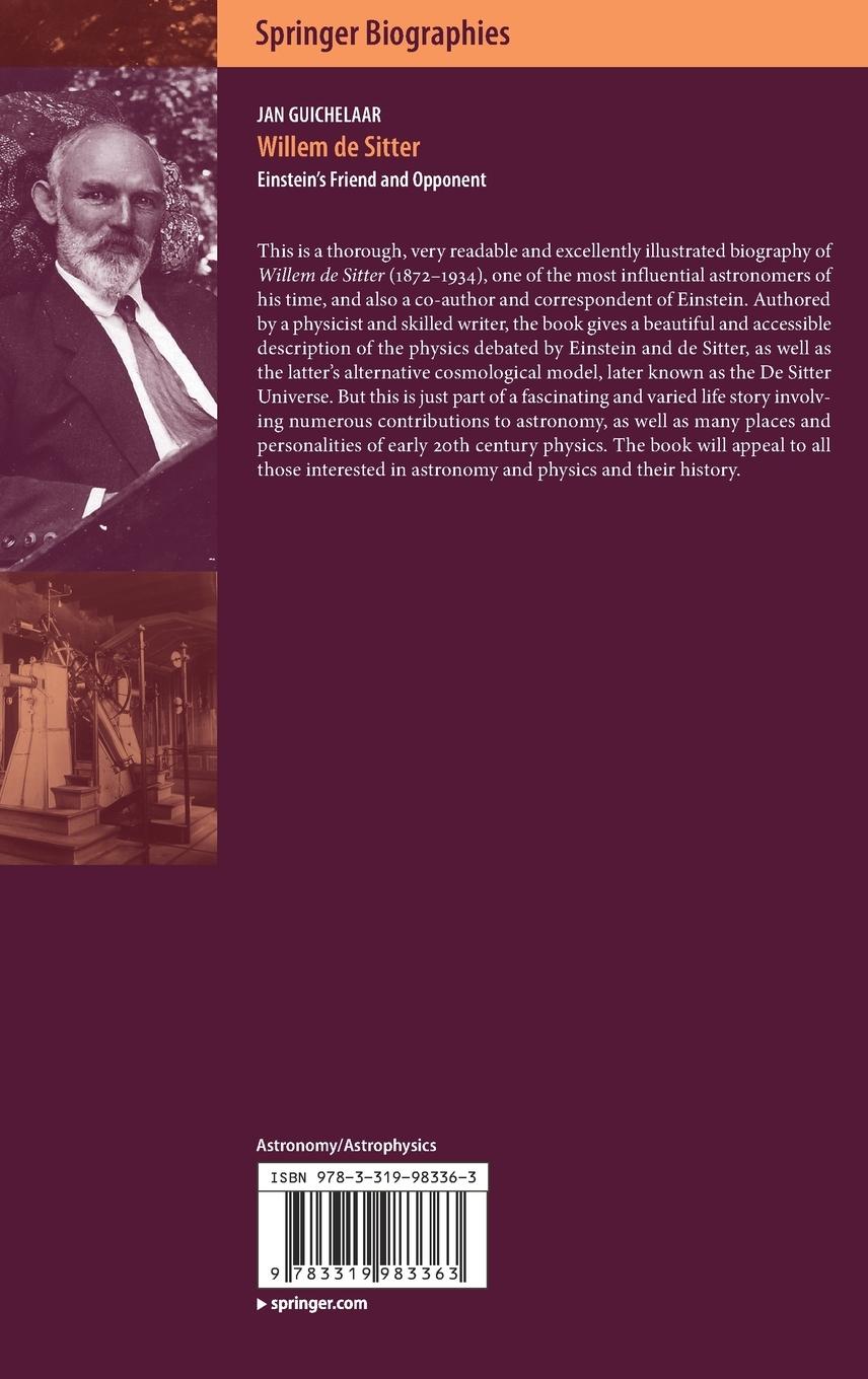 Rückseitencover Willem de Sitter