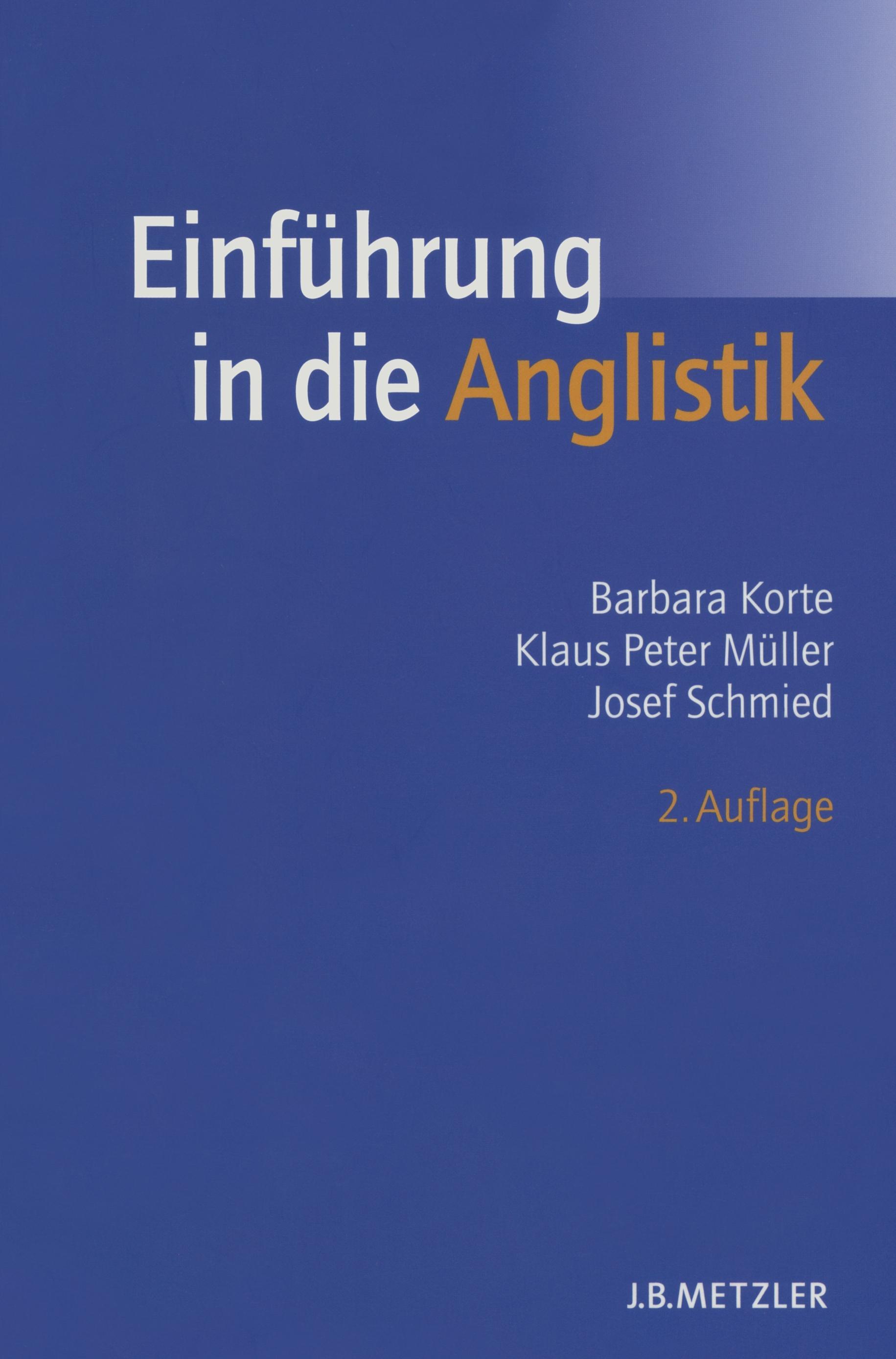 Vorderes Coverbild Einführung in die Anglistik