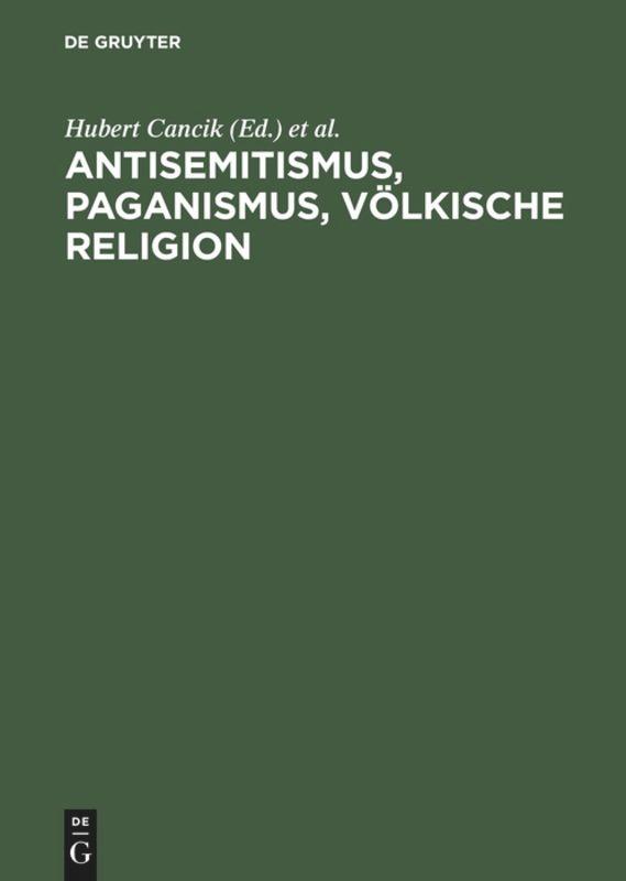 Vorderes Coverbild Antisemitismus, Paganismus, Völkische Religion