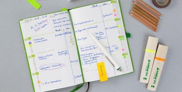 Beispielinhalt (Bild) Grüner Faden (Wald) - Der grüne Jahresplaner für mehr Nachhaltigkeit und ein einfaches Leben