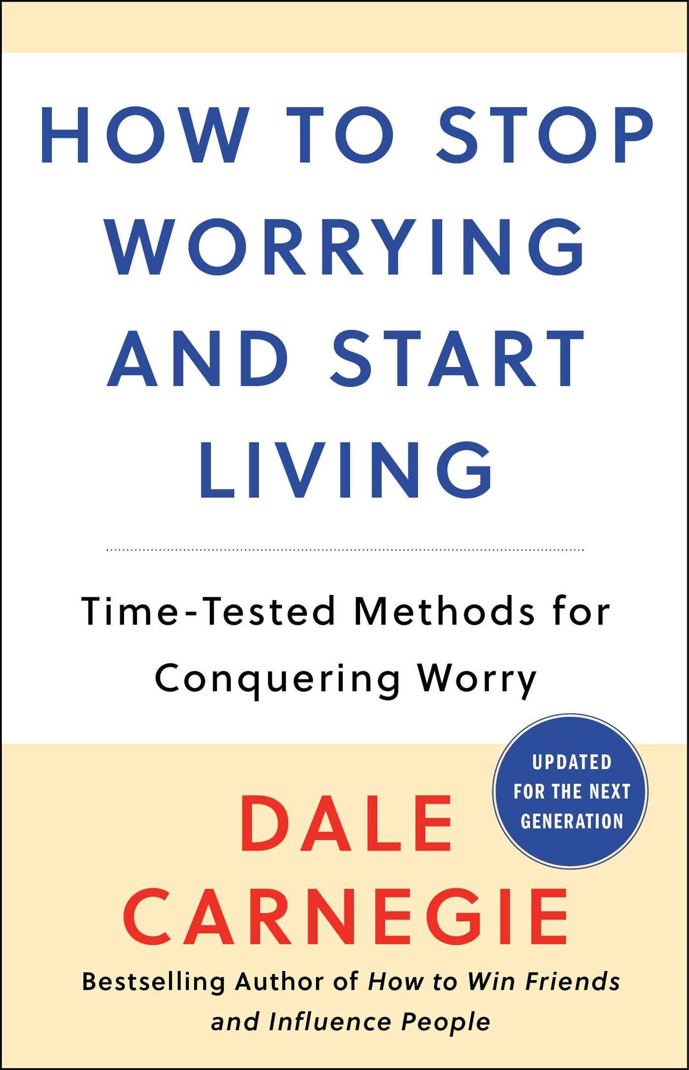 Vorderes Coverbild How to Stop Worrying and Start Living