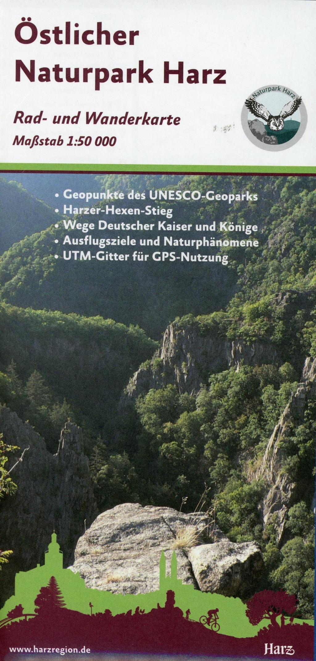Vorderes Coverbild Östlicher Naturpark Harz 1:50 000