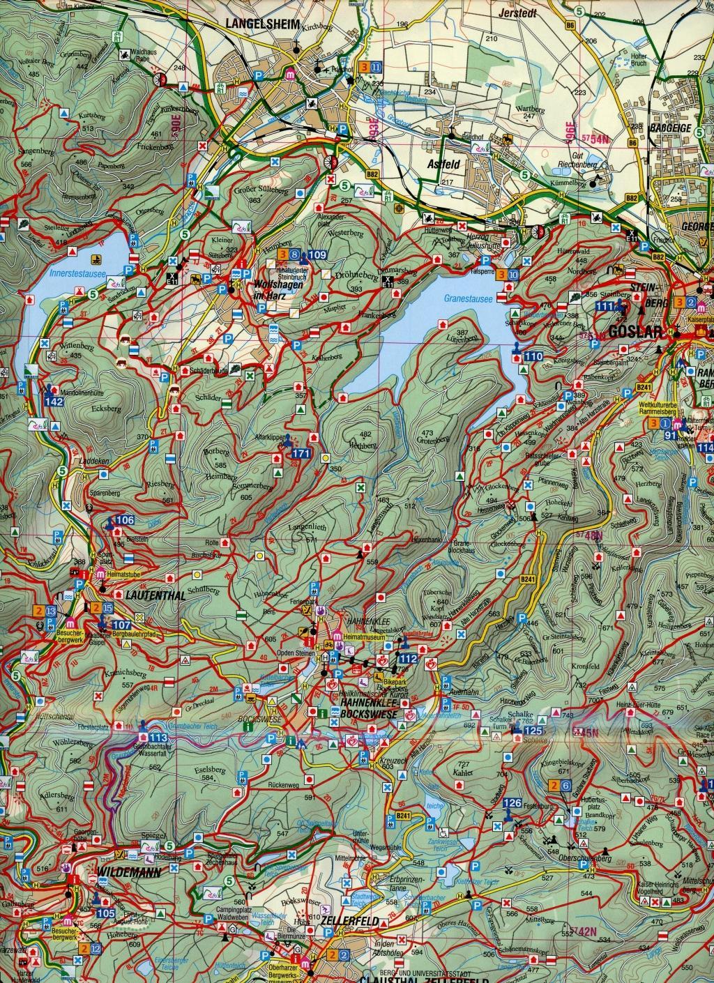 Beispielinhalt (Bild) Westlicher Naturpark Harz 1:50 000