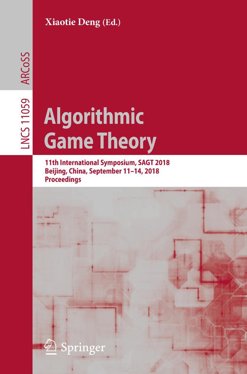 Vorderes Coverbild Algorithmic Game Theory