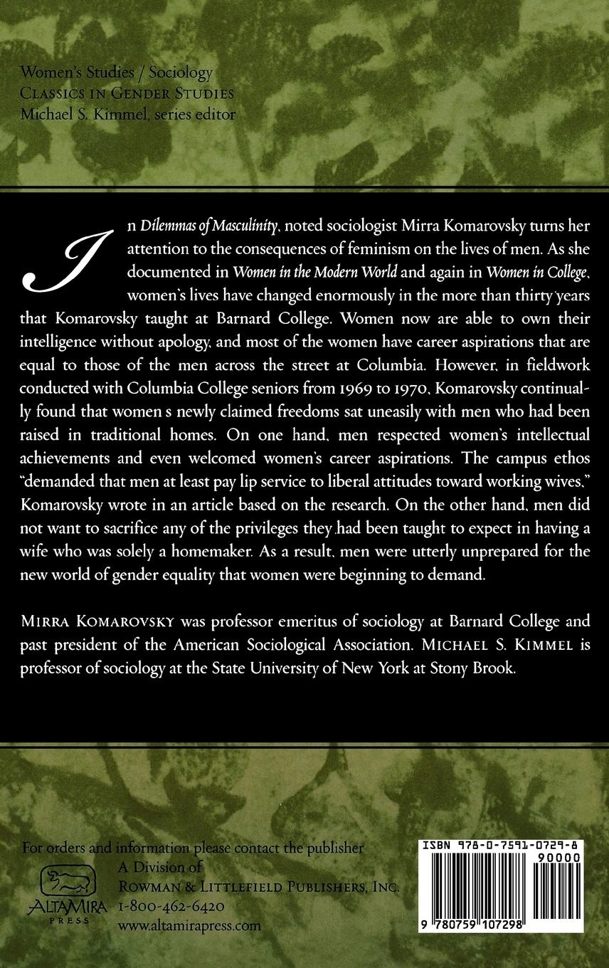 Rückseitencover Dilemmas of Masculinity