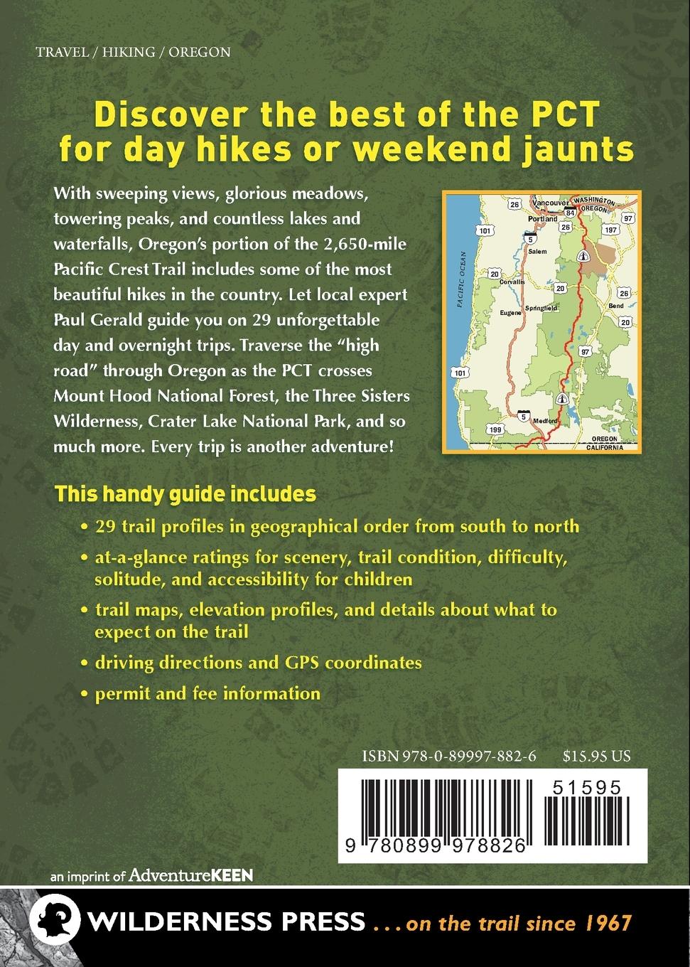 Rückseitencover Day & Section Hikes Pacific Crest Trail: Oregon