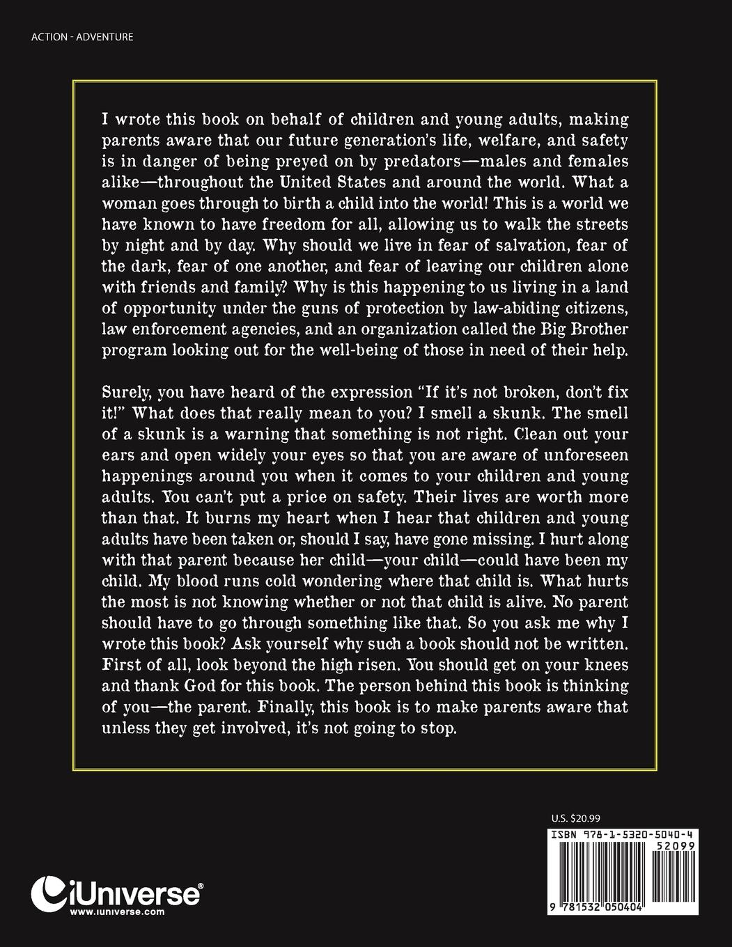 Rückseitencover Evilness Is He That Sinfully Preys on the Heart of Young Children