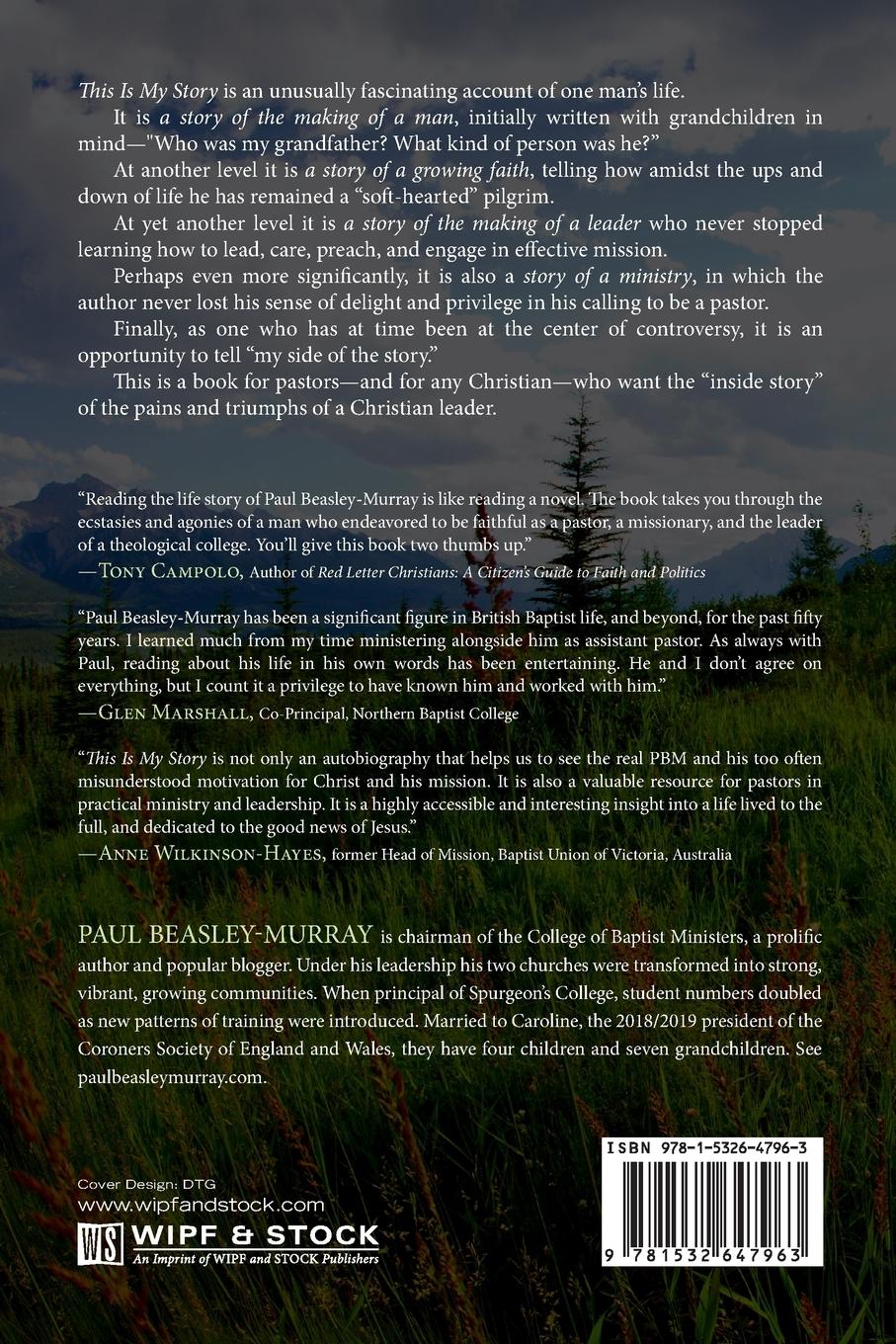 Rückseitencover This Is My Story