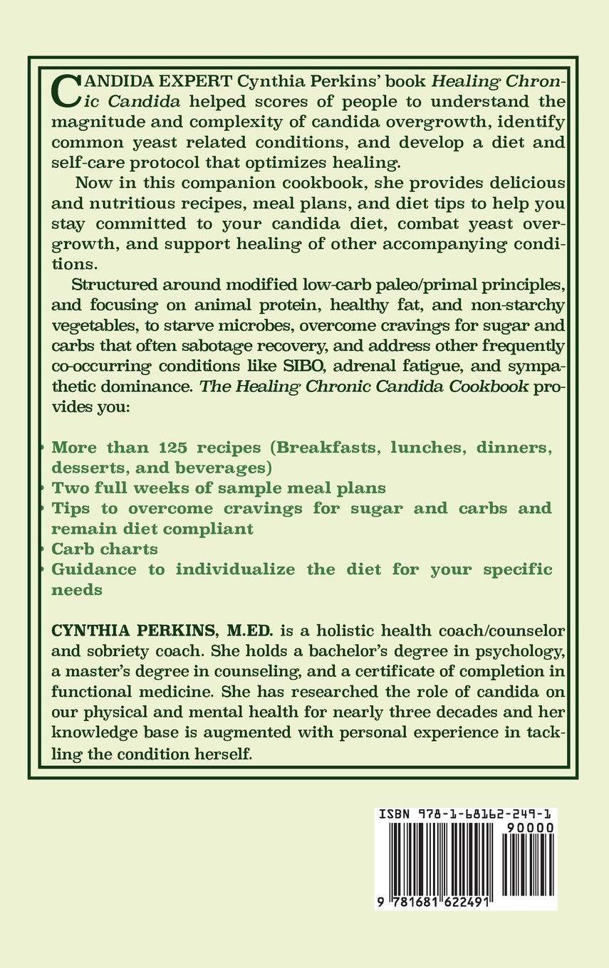 Rückseitencover Healing Chronic Candida Cookbook