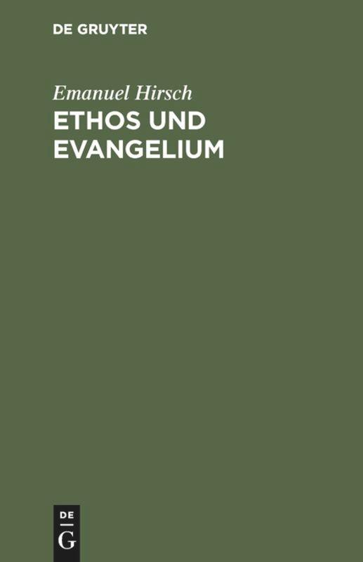 Vorderes Coverbild Ethos und Evangelium