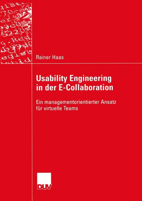 Vorderes Coverbild Usability Engineering in der E-Collaboration
