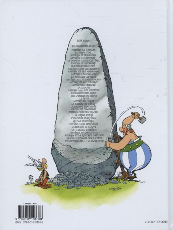 Rückseitencover Asterix Französische Ausgabe 06. Asterix et Cleopatre