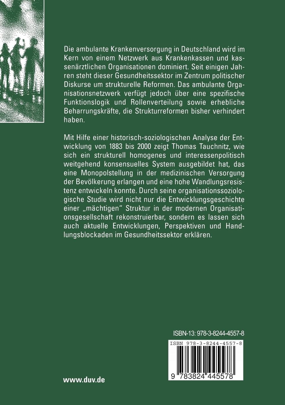 Rückseitencover Die "organisierte" Gesundheit