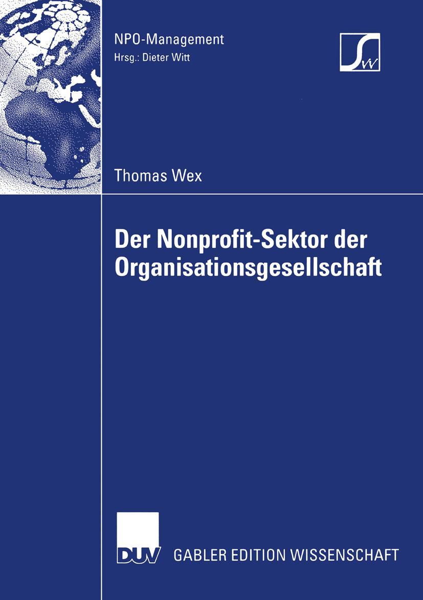 Vorderes Coverbild Der Nonprofit-Sektor der Organisationsgesellschaft