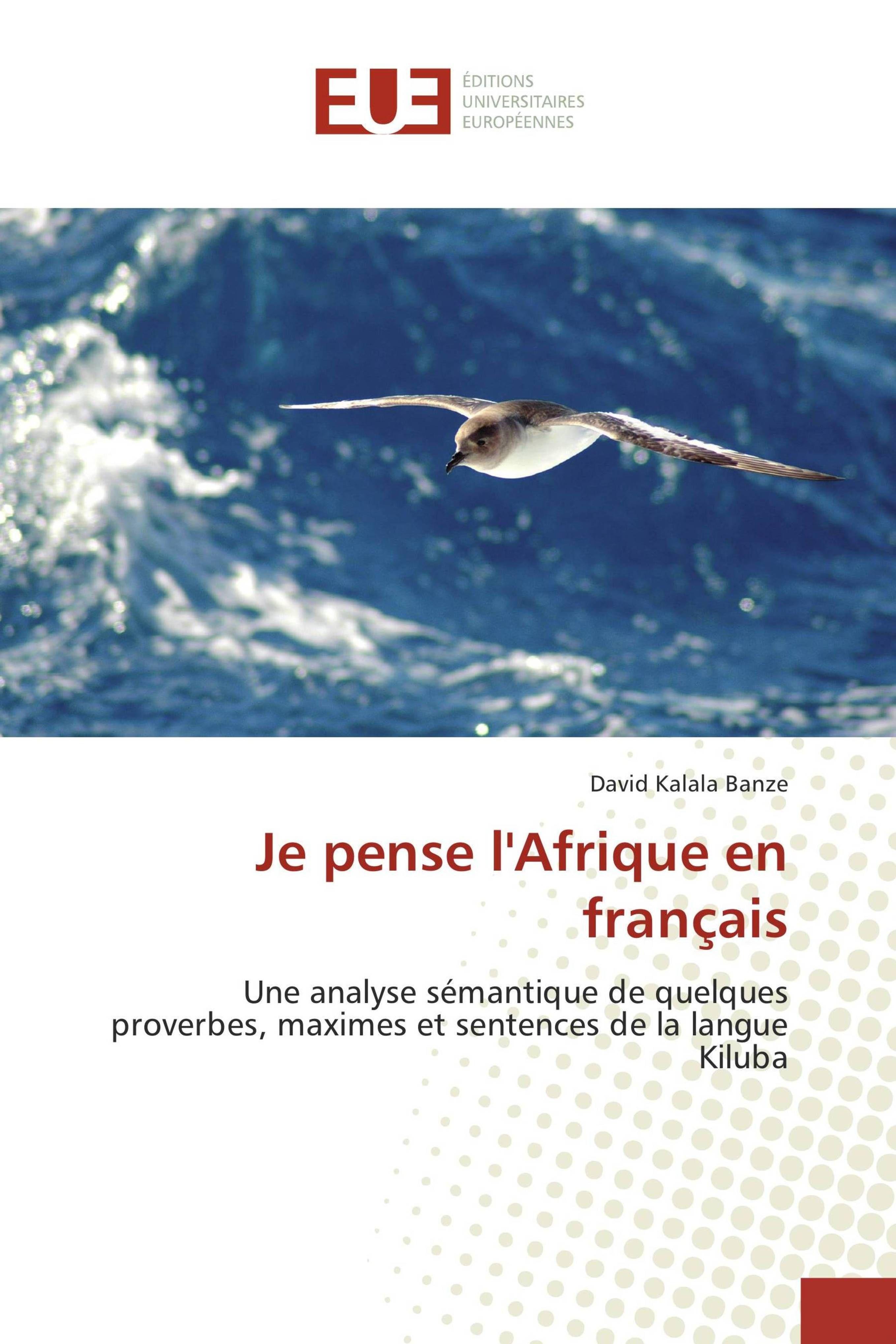 Vorderes Coverbild Je pense l'Afrique en français