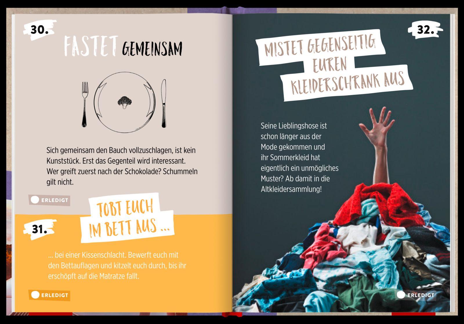 Beispielinhalt (Bild) 100 Dinge, die jedes Paar einmal tun sollte