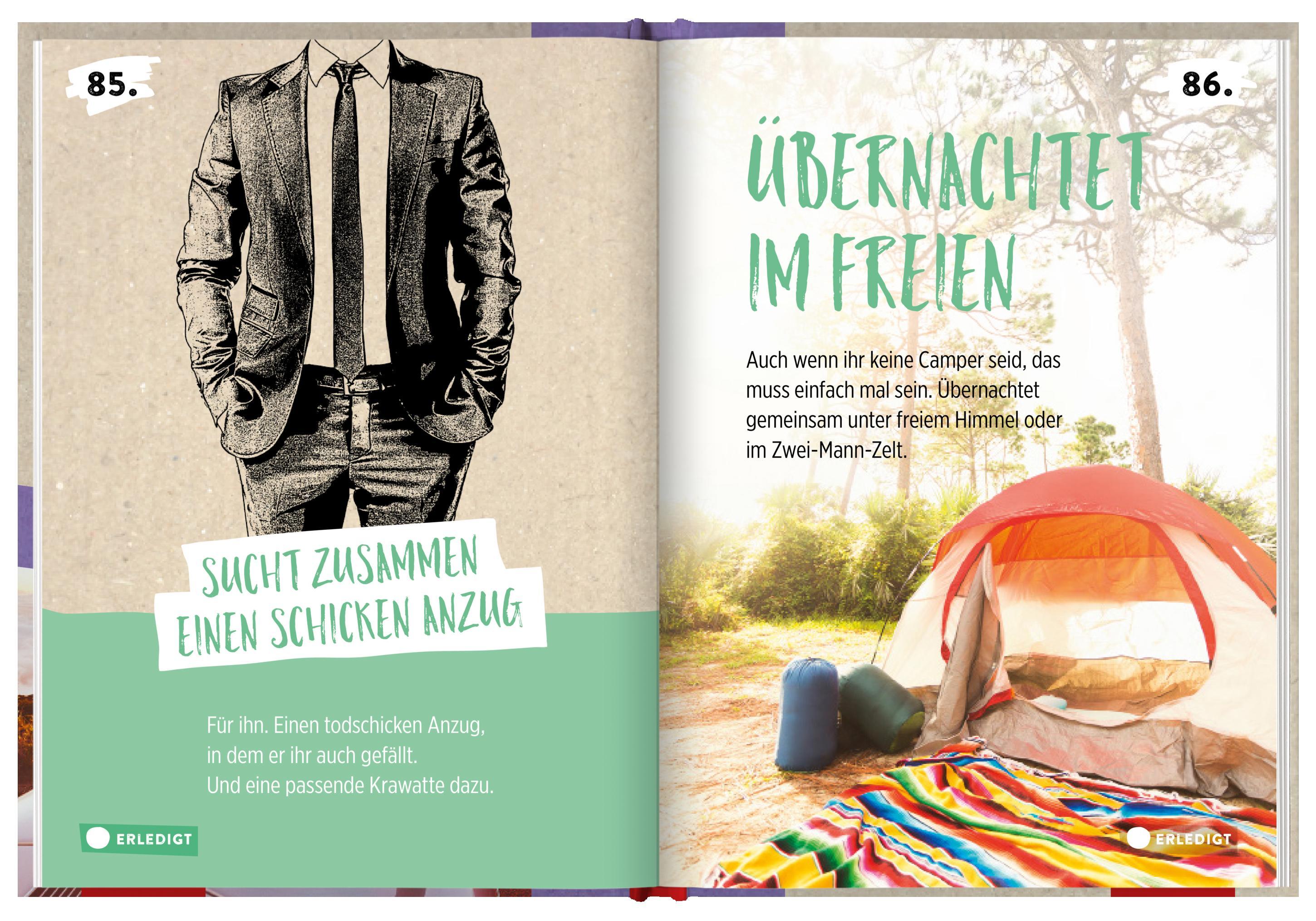 Beispielinhalt (Bild) 100 Dinge, die jedes Paar einmal tun sollte