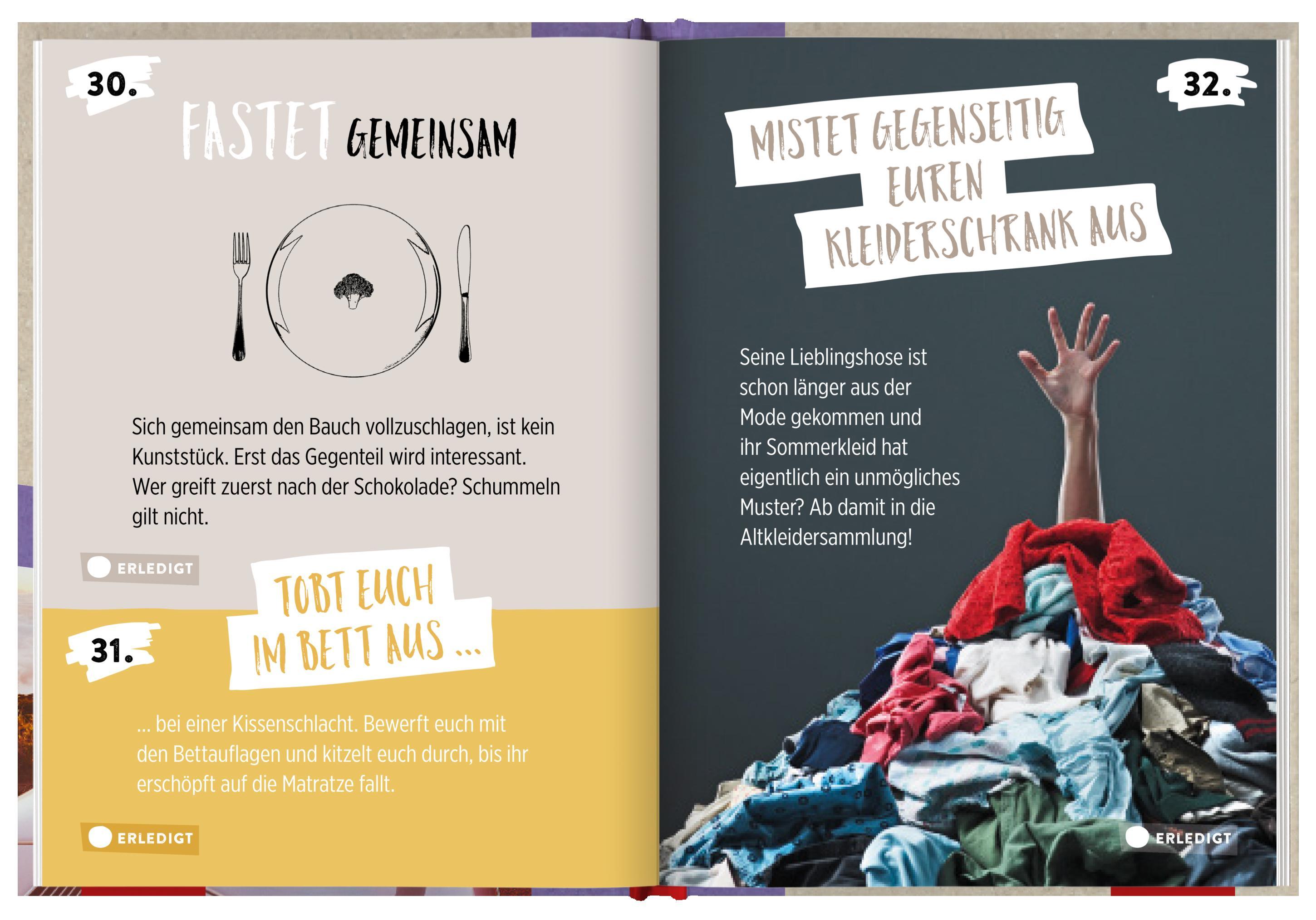 Beispielinhalt (Bild) 100 Dinge, die jedes Paar einmal tun sollte