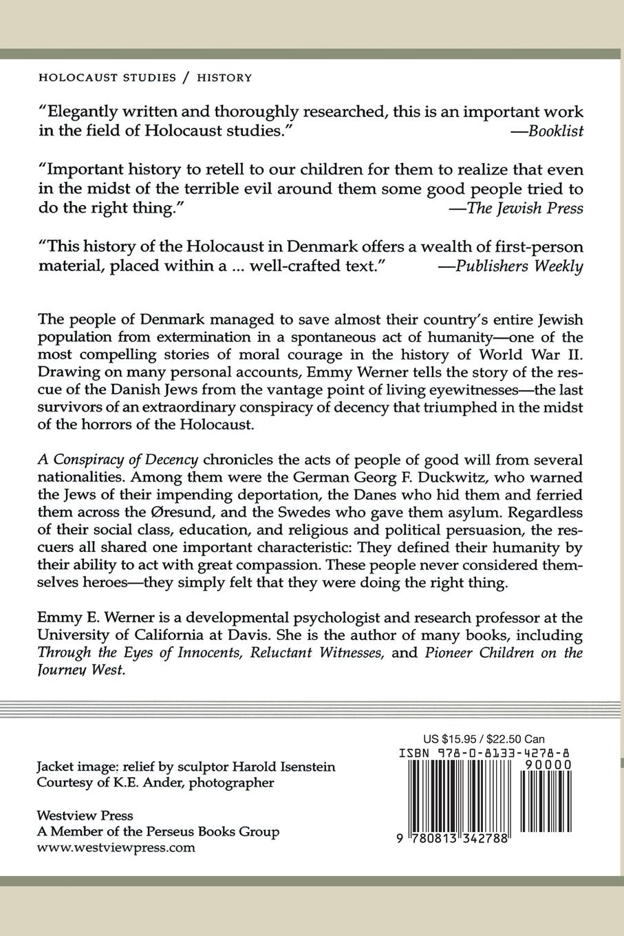 Rückseitencover A Conspiracy of Decency