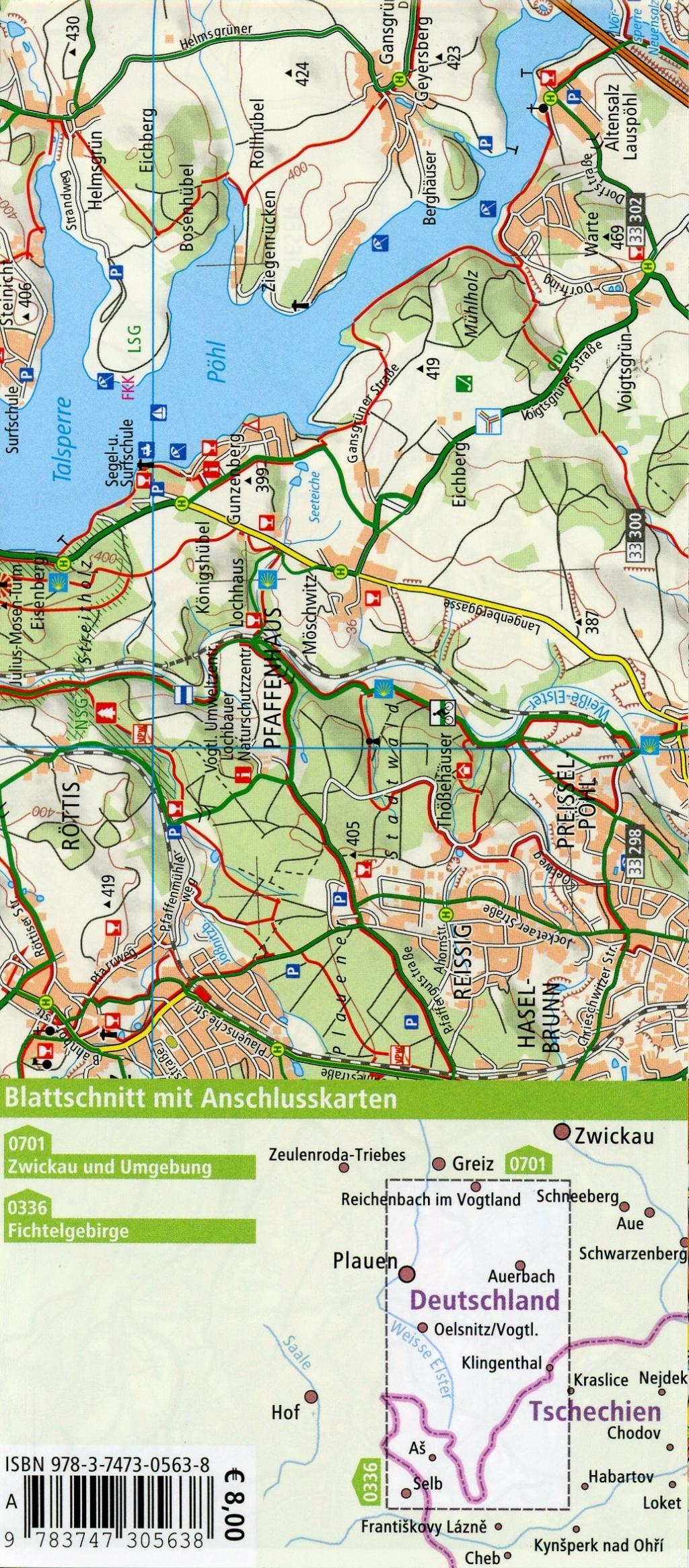 Beispielinhalt (Bild) Vogtland - Elstergebirge 1:50 000