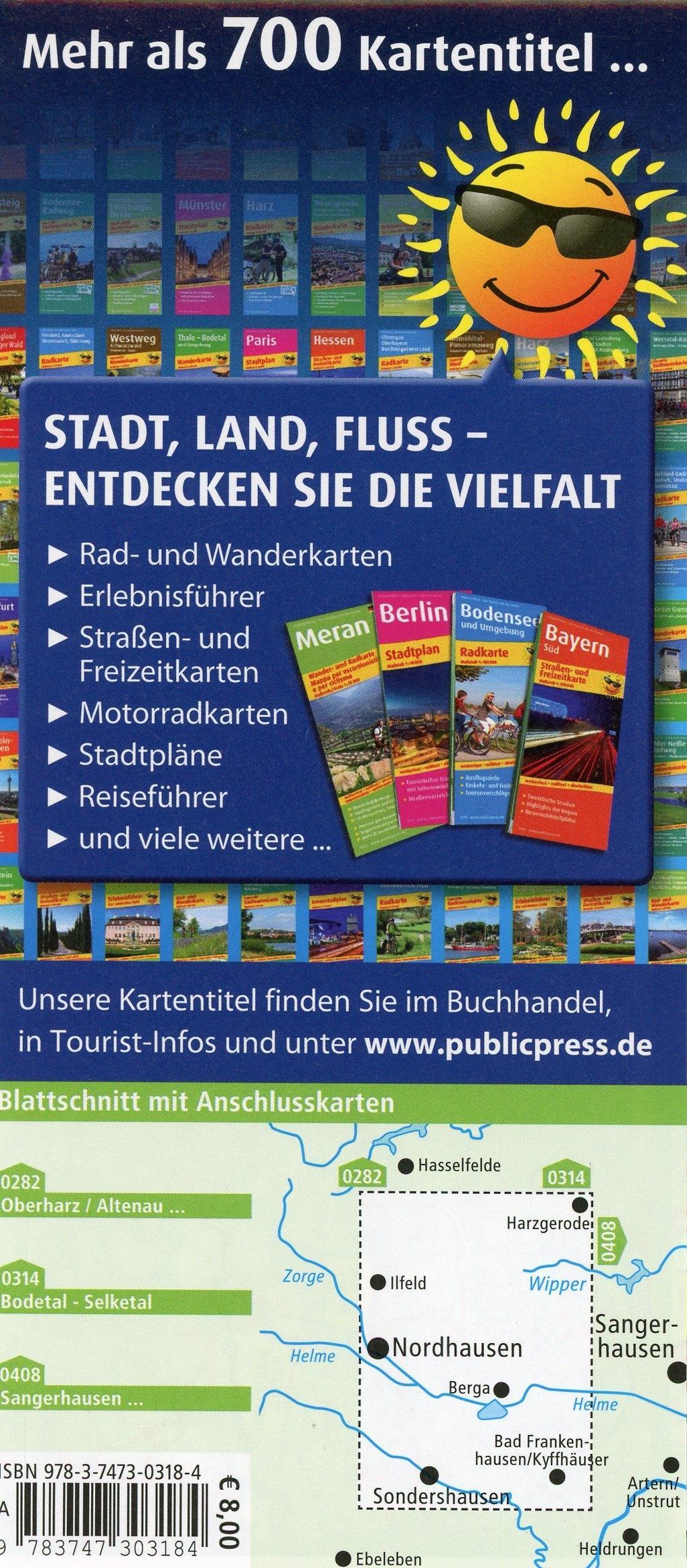 Beispielinhalt (Bild) Südharz - Kyffhäuser 1:50 000