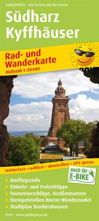 Vorderes Coverbild Südharz - Kyffhäuser 1:50 000