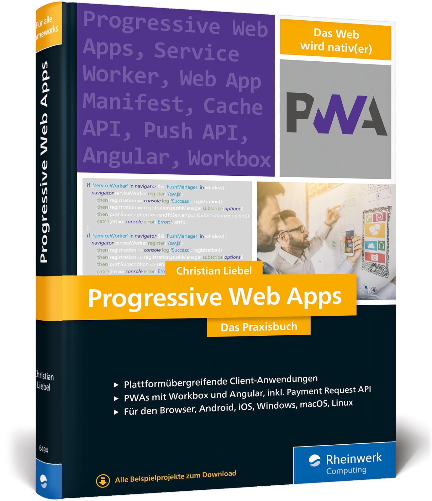 Vorderes Coverbild Progressive Web Apps
