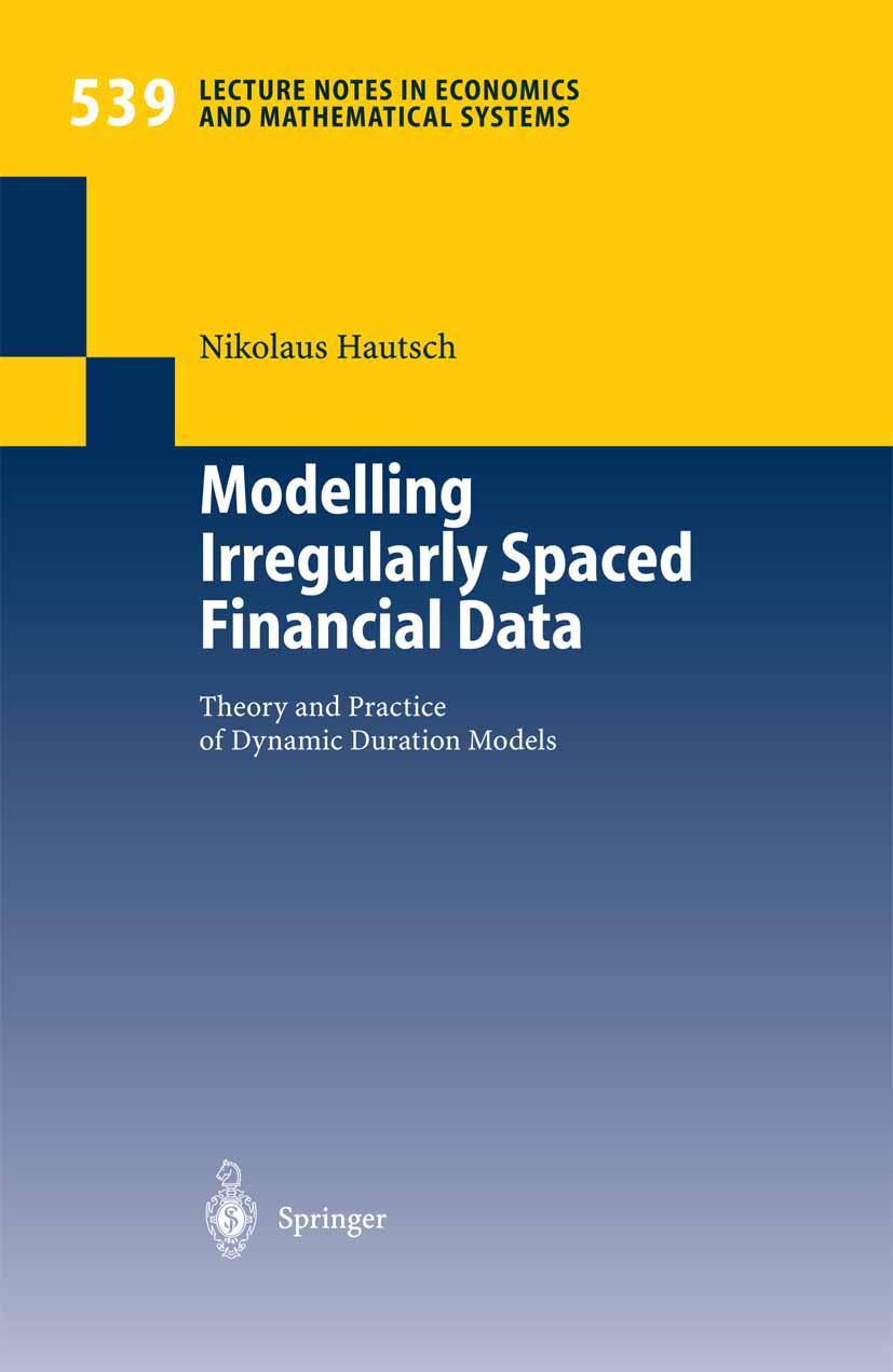 Vorderes Coverbild Modelling Irregularly Spaced Financial Data