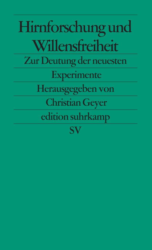 Vorderes Coverbild Hirnforschung und Willensfreiheit