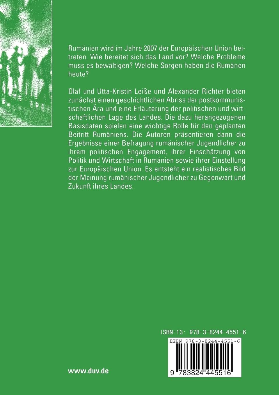 Rückseitencover Beitrittsbarometer Rumänien