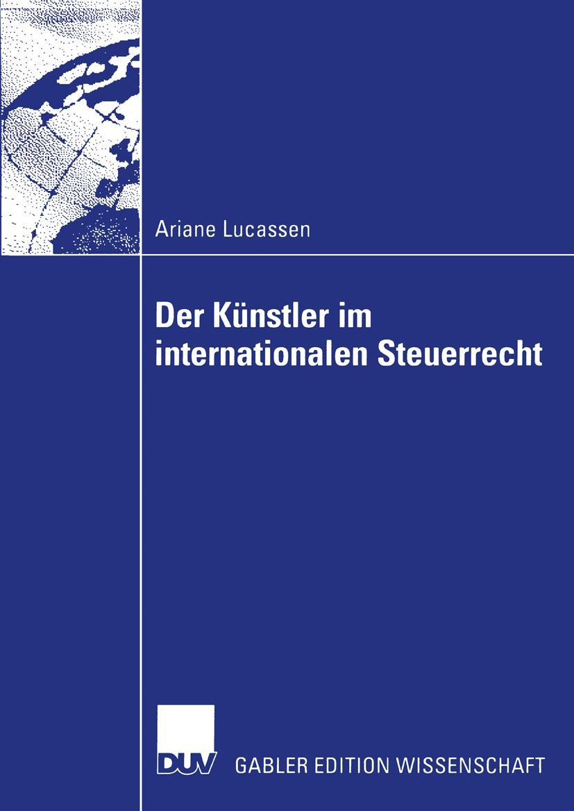 Vorderes Coverbild Der Künstler im internationalen Steuerrecht