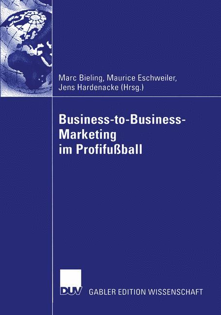 Vorderes Coverbild Business-to-Business-Marketing im Profifußball