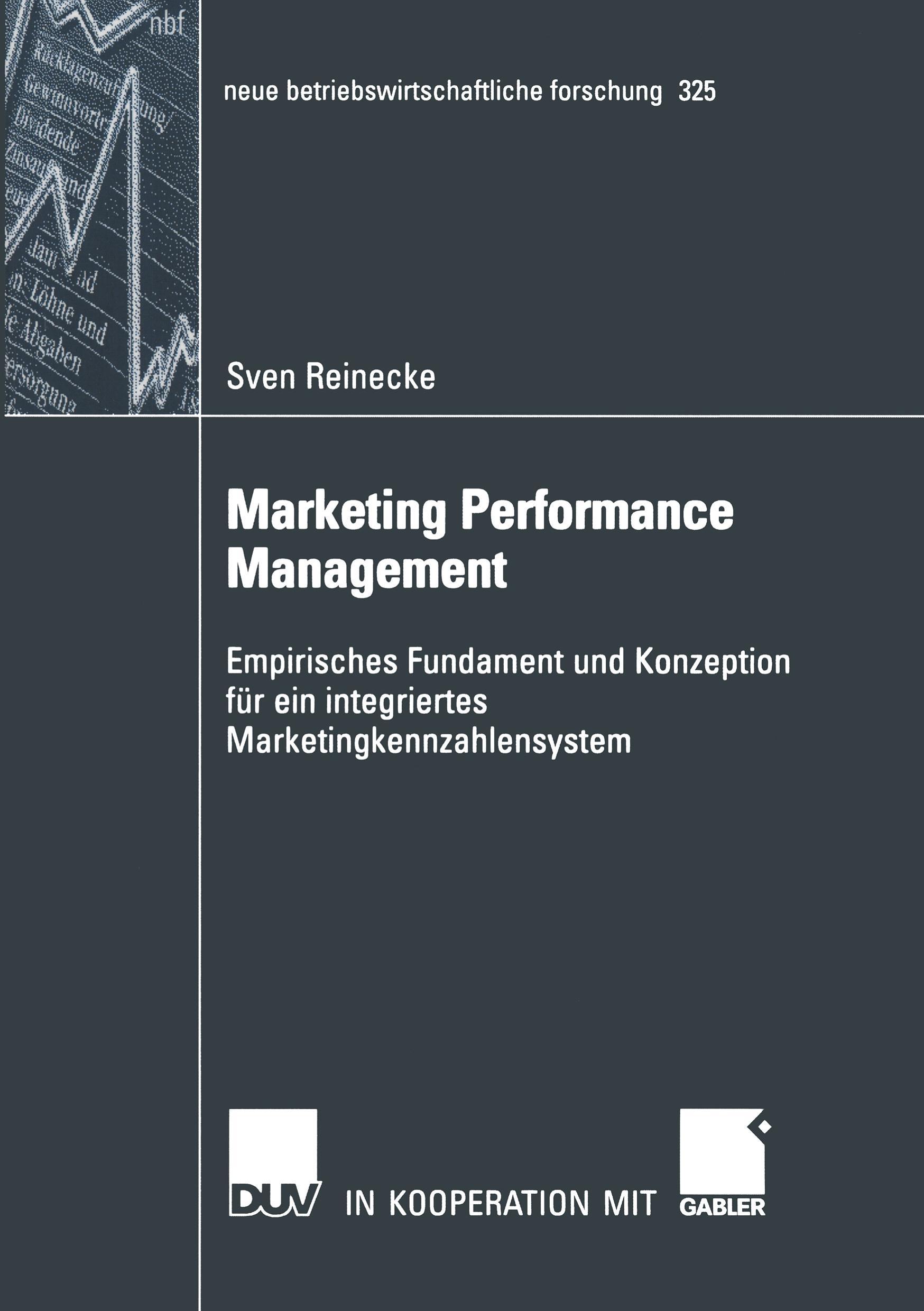 Vorderes Coverbild Marketing Performance Management