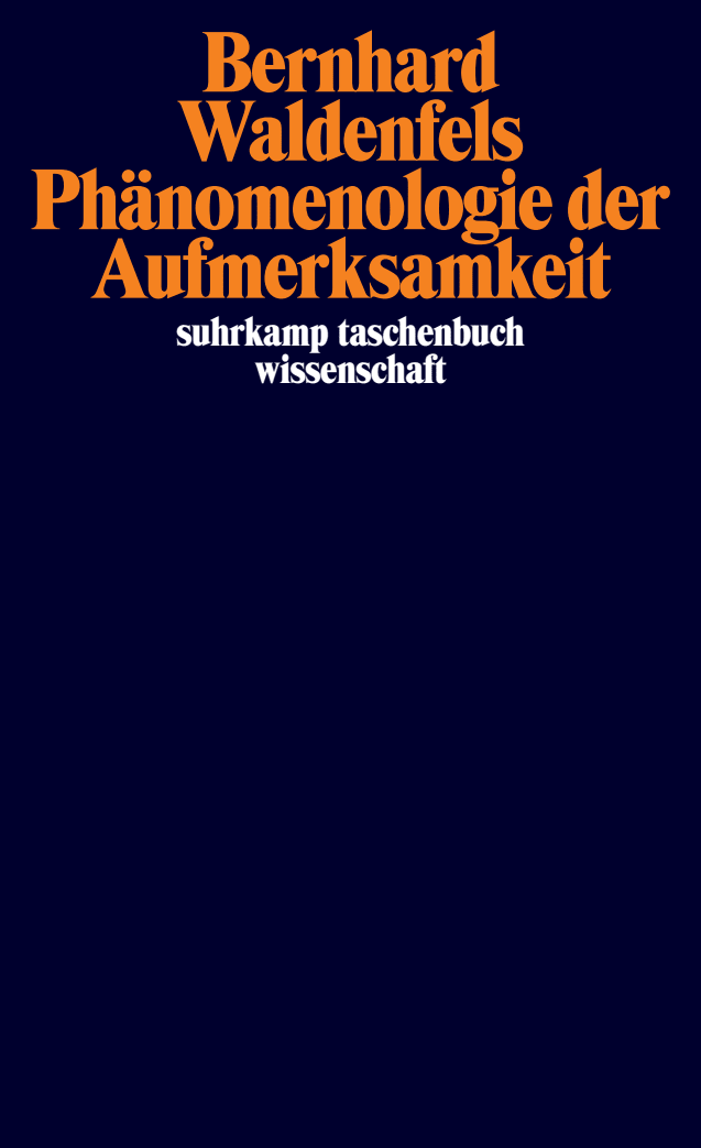 Vorderes Coverbild Phänomenologie der Aufmerksamkeit